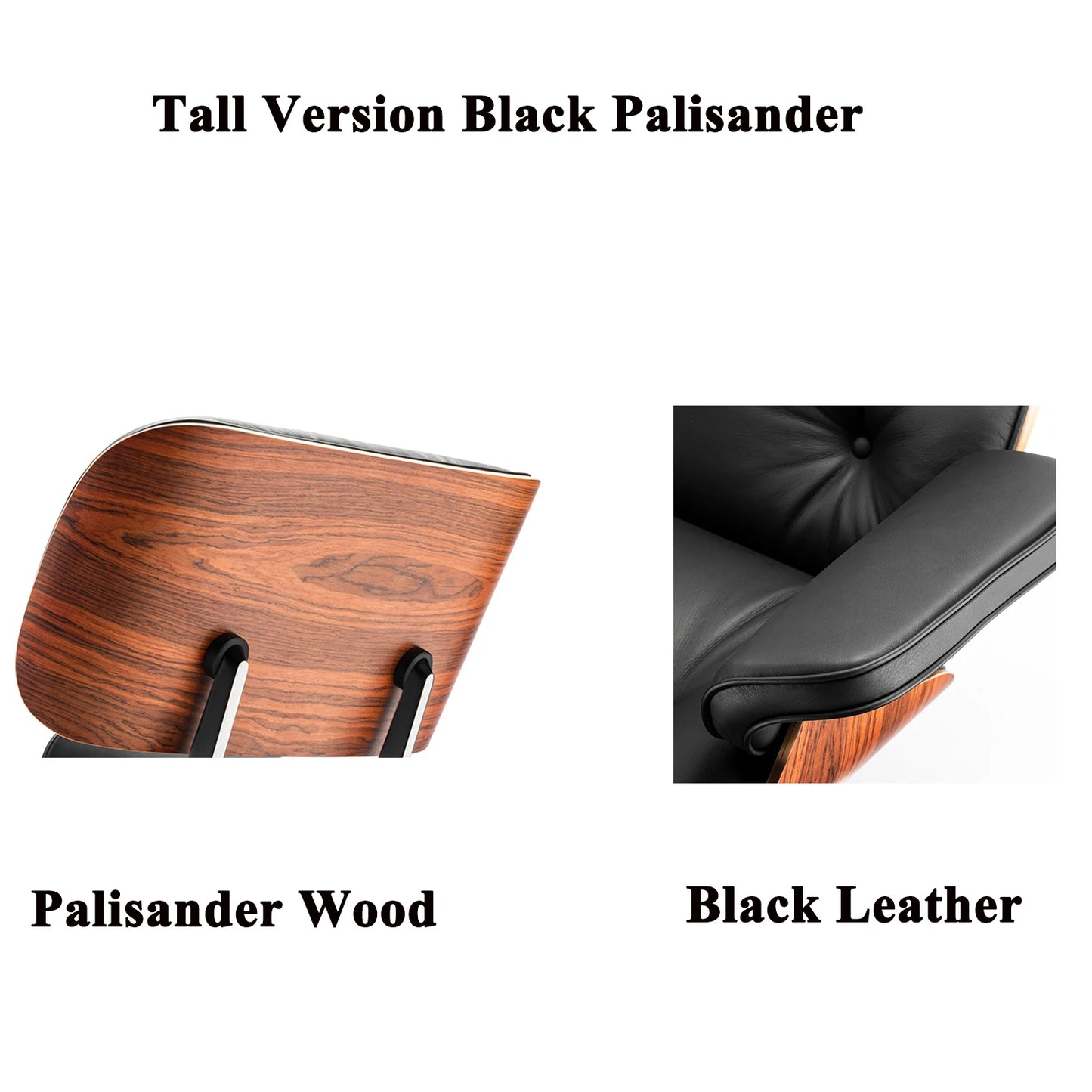 Top Grain Genuine Leather Lounge chair Furniture Swivel Armchair with Stool Ottoman for Living Room