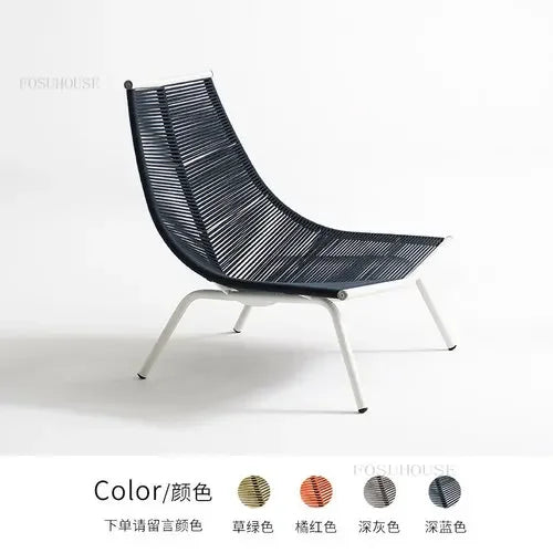 Nordic Outdoor Rattan Garden Furniture Set with Rocking Chairs