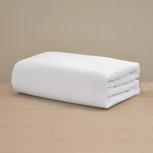 Percale Duvet Cover (Queen) - Luxury All-White Duvet Cover/Cool and Crisp, Recommended for Anyone Who Gets Hot at, Customized