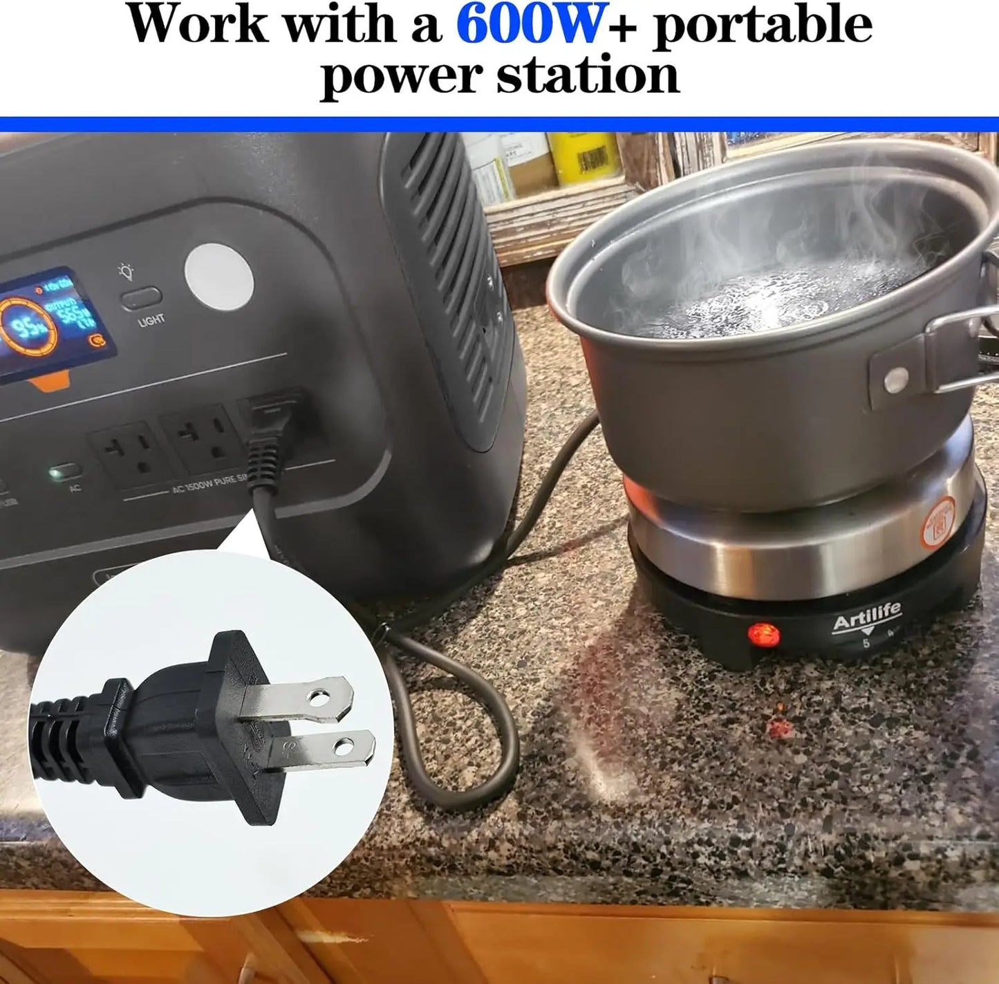 500W Mini Hot Plate Portable Electric Stove Cooktop, Perfect for Moka Pot & Kitchen Use, 110V Christmas Gift
