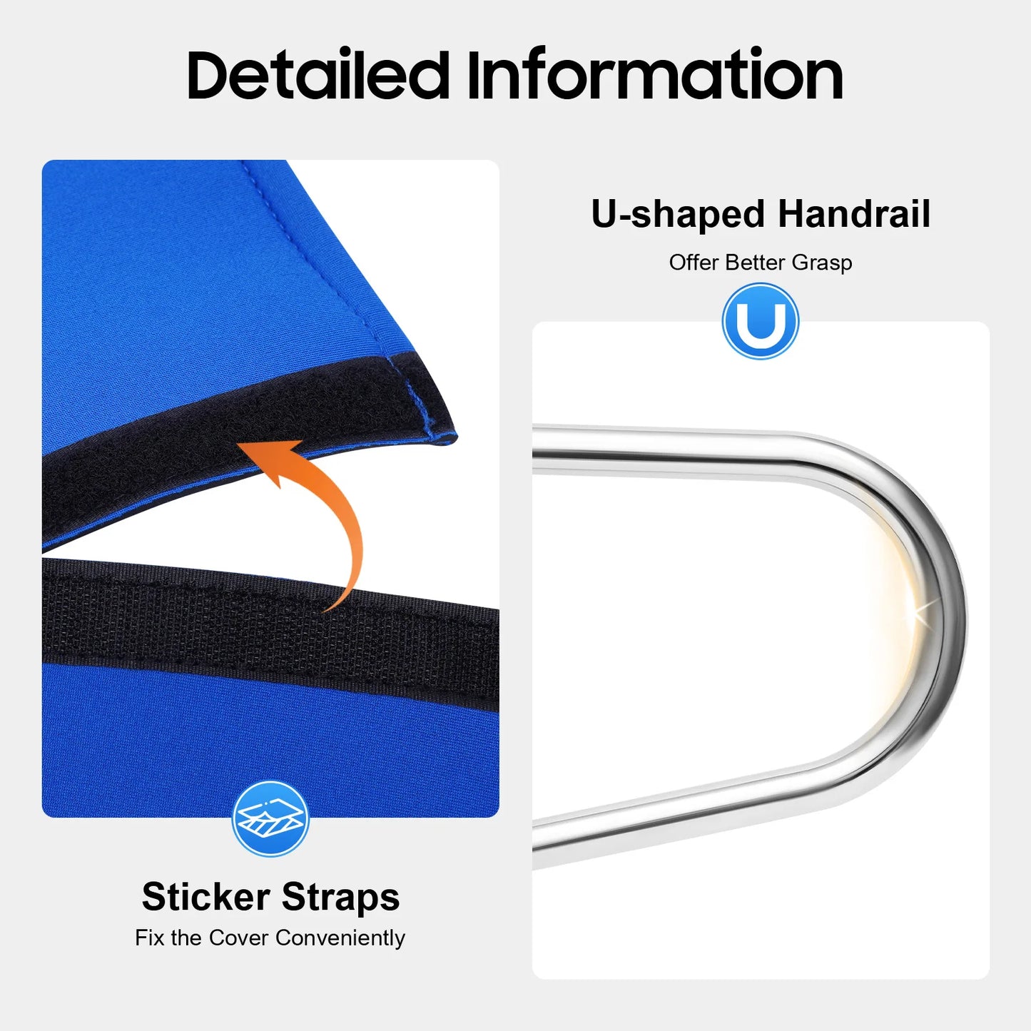 Stainless Steel Bathroom Grab Bars With Anti Slip Cover