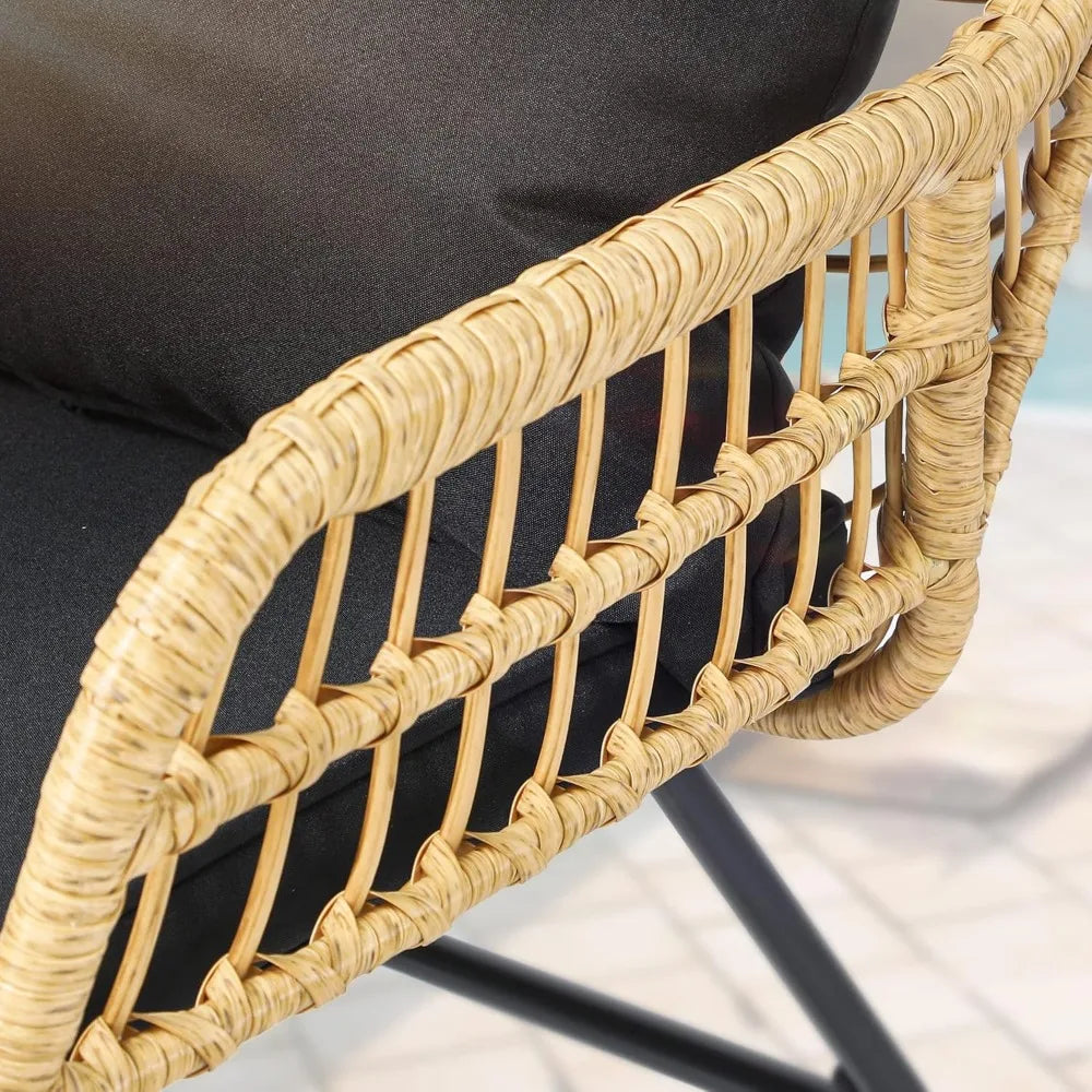 All Weather Wicker Patio Set 4 Piece For Outdoor Living