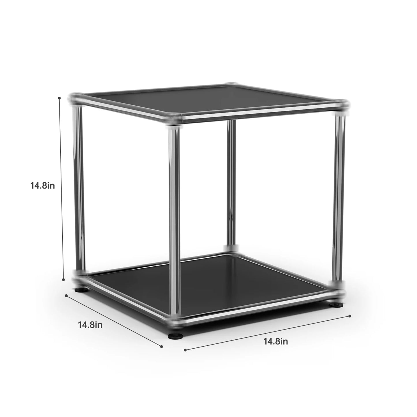 Storage Cabinet Storage Shelf Stainless Steel Metal Board Living Room Cabinet Sideboard Cabinet Modular Furniture-No Keys
