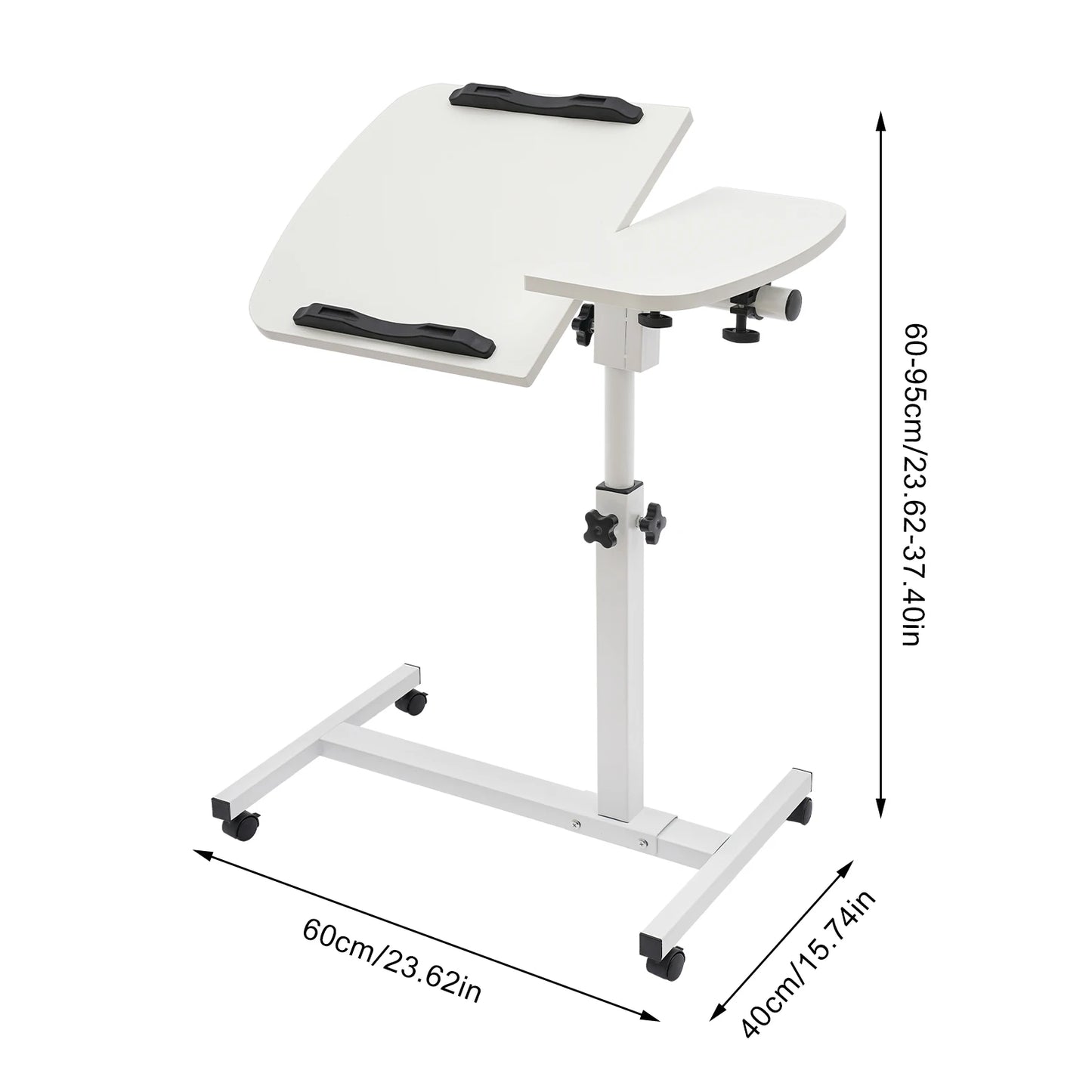 Adjustable Laptop Desk Tiltable 360 Tilt Rolling Home Office