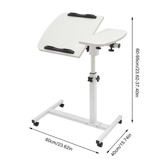 Adjustable Laptop Desk Tiltable 360 Tilt Rolling Home Office