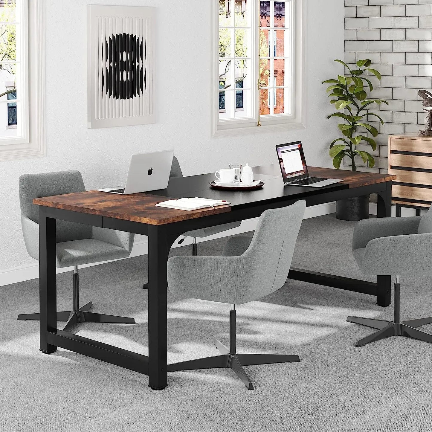 Tribesigns Modern Large Computer Desk For Home Office