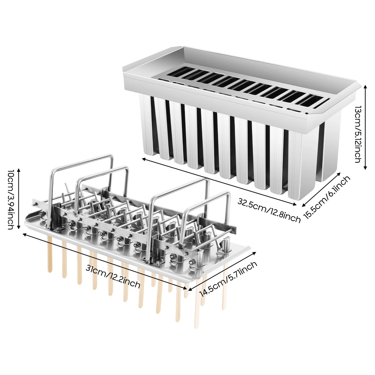 Household Stainless Steel Ice Cream Mold Ice Cube 304 Popsicle Ice Cream Popsicle Mold Popsicle Machine
