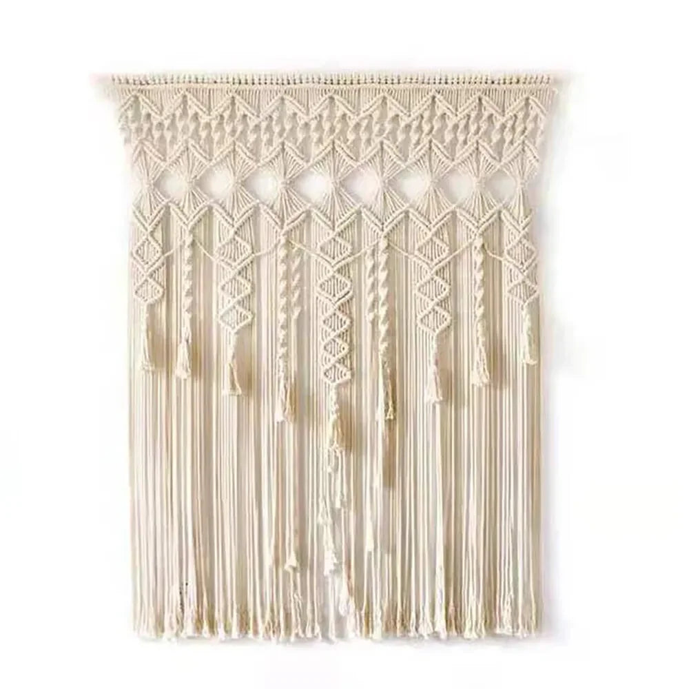 Premium Luxurious Handwoven Macrame Wall Hanging Tapestry Boho Backdrop Curtains