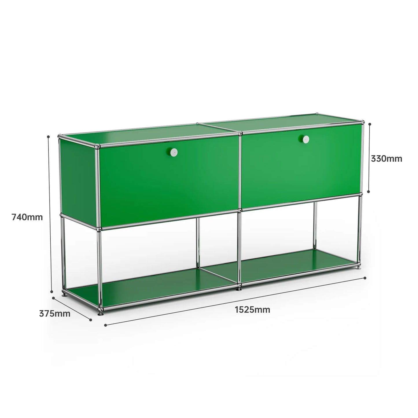 Storage Cabinet Storage Shelf Stainless Steel Metal Board Living Room Cabinet Sideboard Cabinet Modular Furniture-No Keys