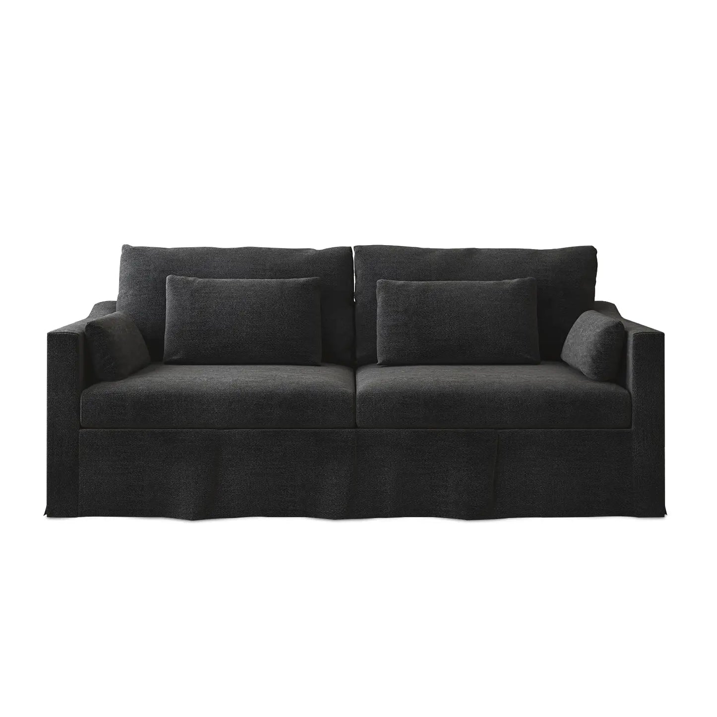 Living Room Sofa Furniture Luxury Couch with Cushions Washable Linen Cover Slipcovered Couch, Single and Triple Seats Available
