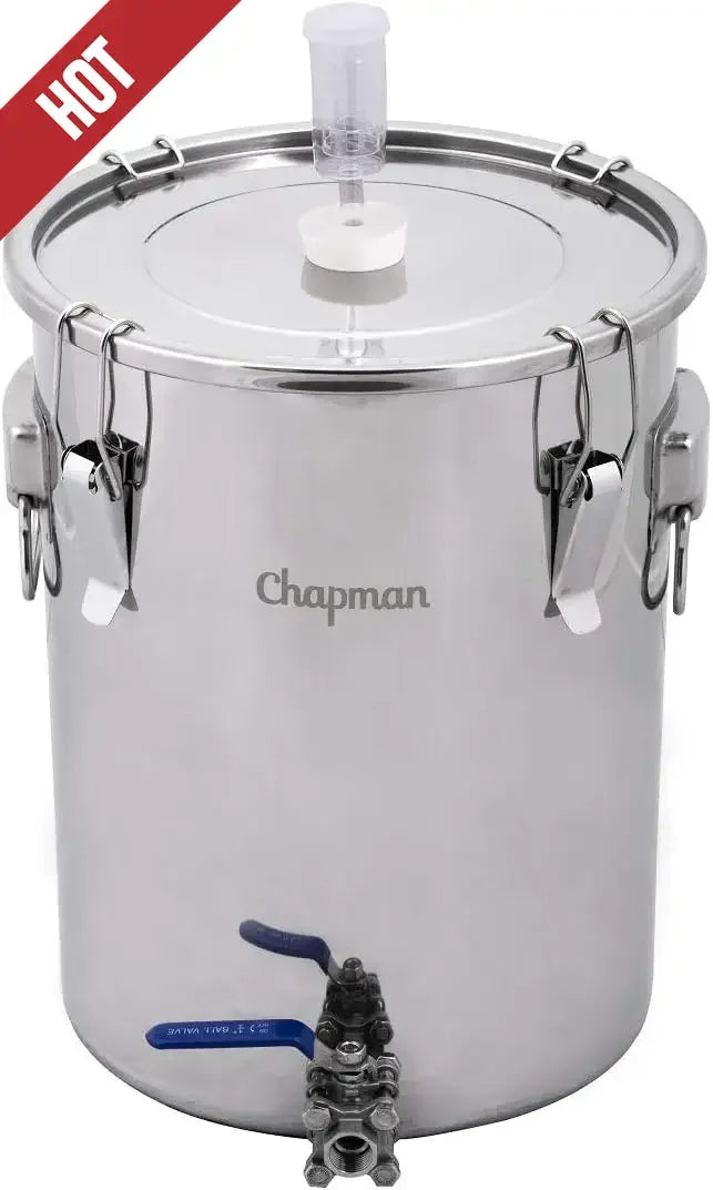 Stainless Steel Fermenter 7 Gallon With Durable Ball Valve