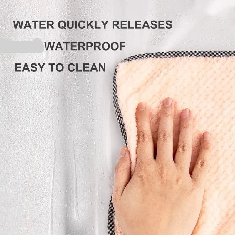 Extra Long Waterproof Shower Curtain Liner with Rustproof Grommets
