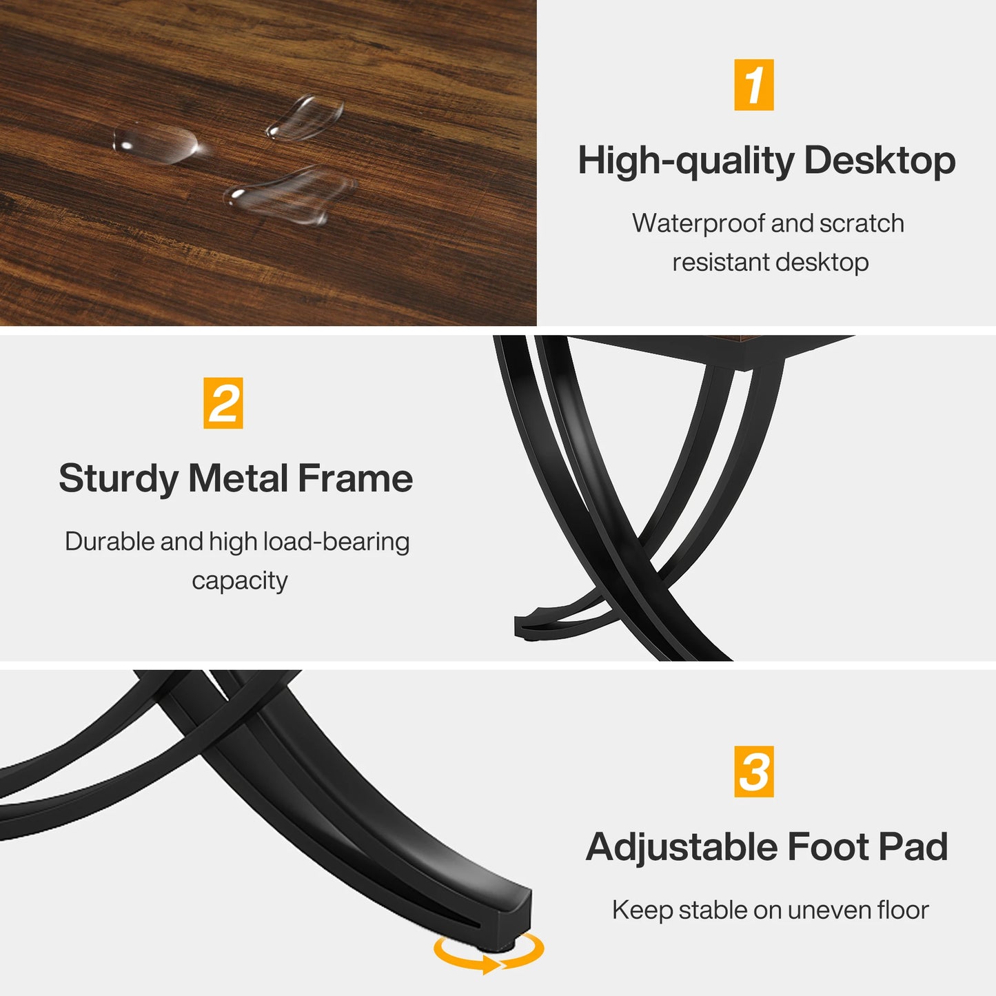 Extra Long Two Person Double Computer Desk for Home Office