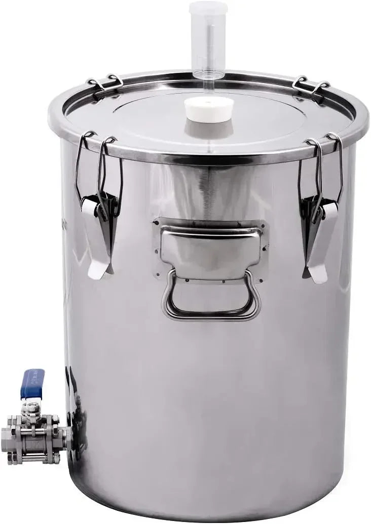 Stainless Steel Fermenter 7 Gallon With Durable Ball Valve