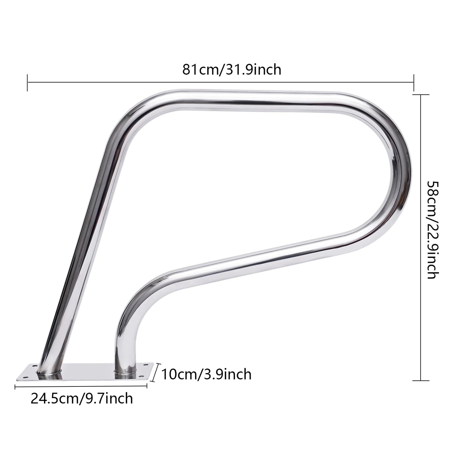 Stainless Steel Bathroom Grab Bars With Anti Slip Cover