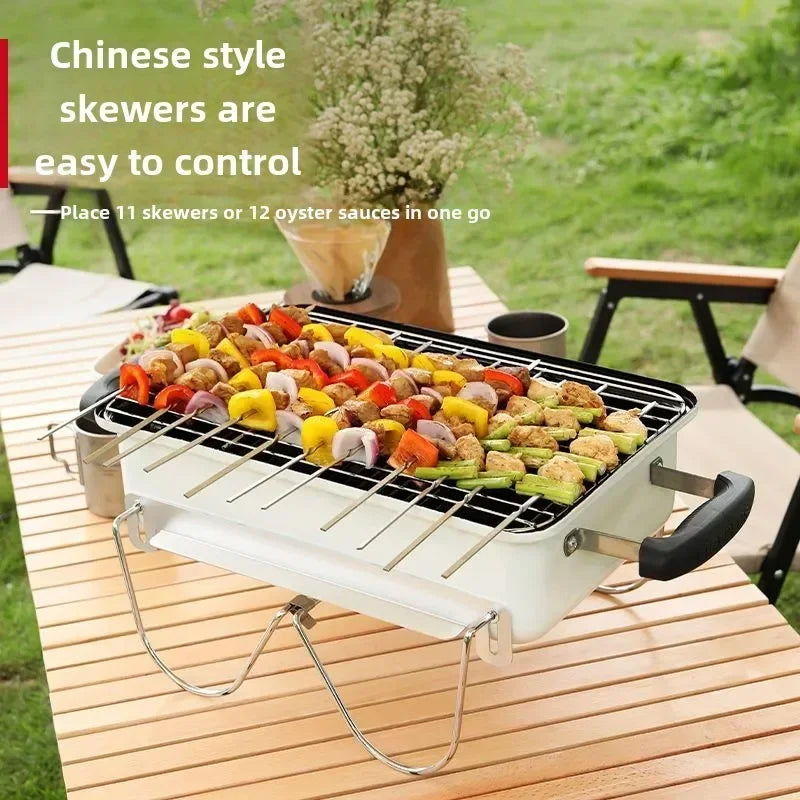 Portable Outdoor Charcoal Grill for Easy Fast Barbecue