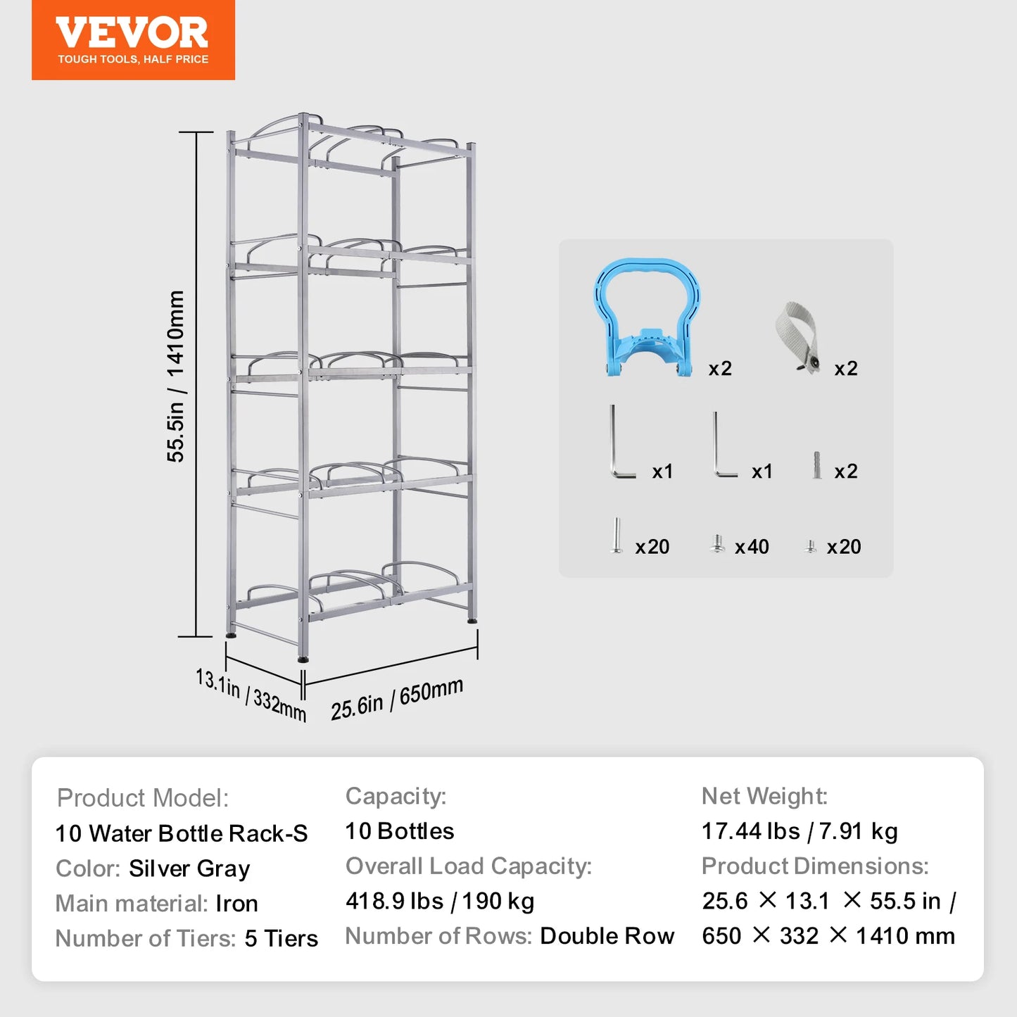 Five Tier Water Jug Holder For Kitchen And Office Home