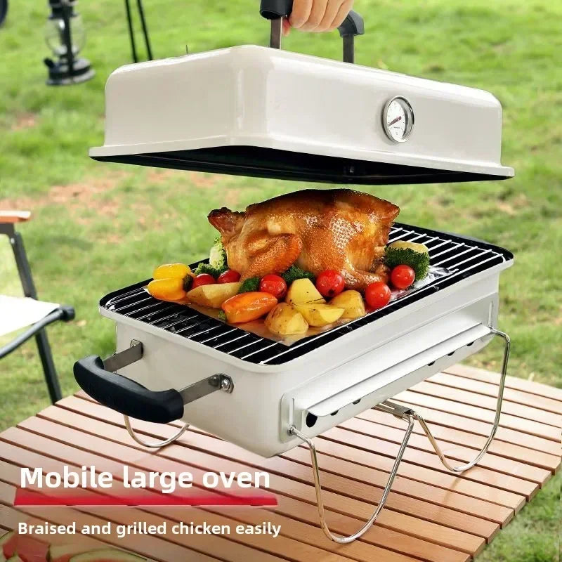 Portable Outdoor Charcoal Grill for Easy Fast Barbecue