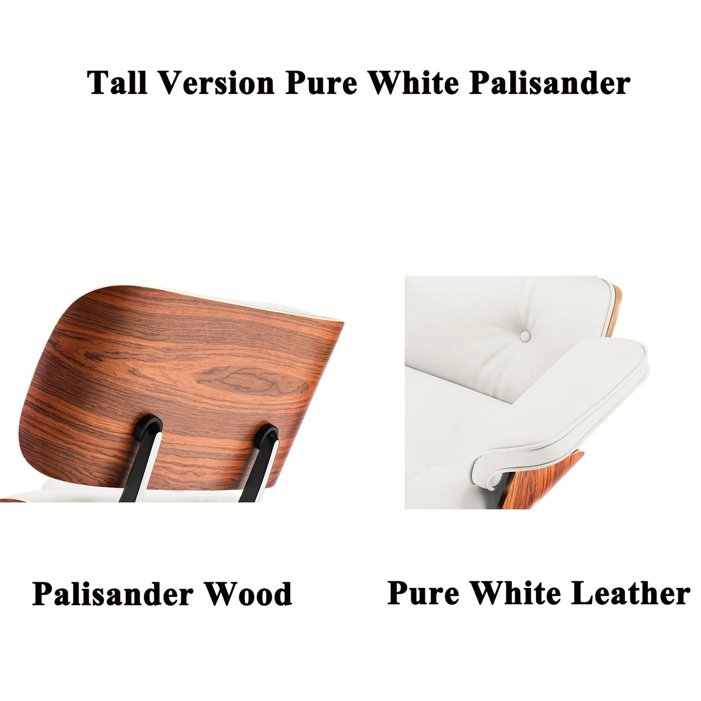 Top Grain Genuine Leather Lounge chair Furniture Swivel Armchair with Stool Ottoman for Living Room