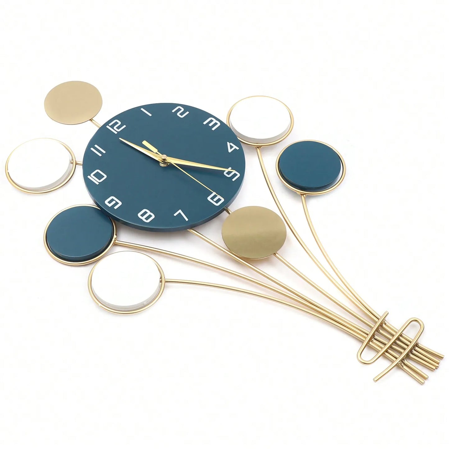 Silent Battery Operated Wall Clock Without Drilling