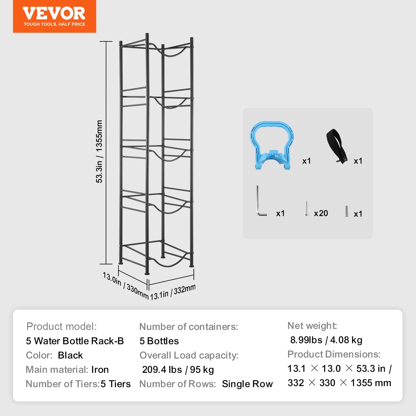 Five Tier Water Jug Holder For Kitchen And Office Home