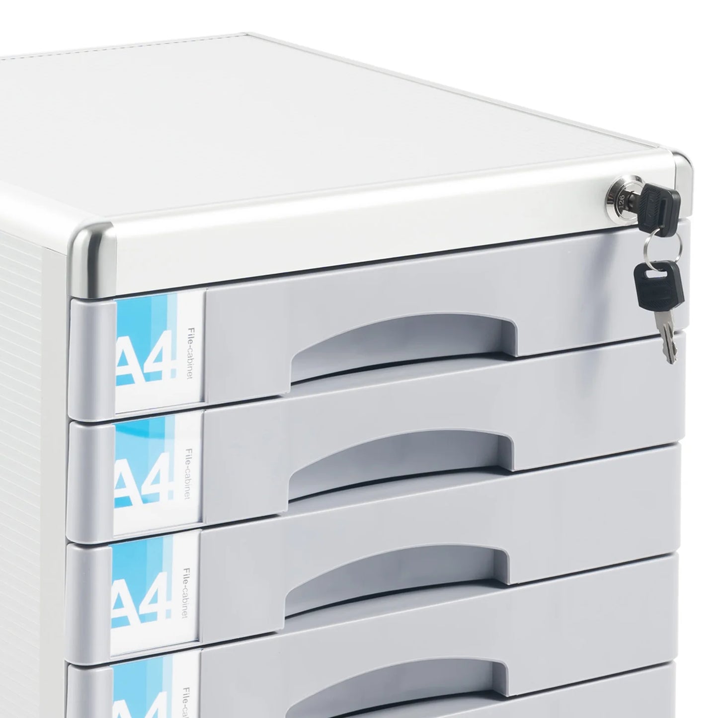 Lockable Aluminum Alloy Filing Cabinet 7 Drawer For Home Office