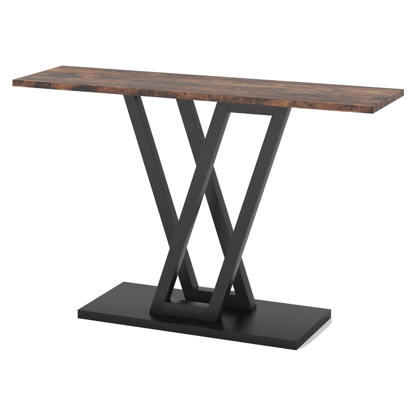 Industrial Console Table 43 Inch Durable For Entryway