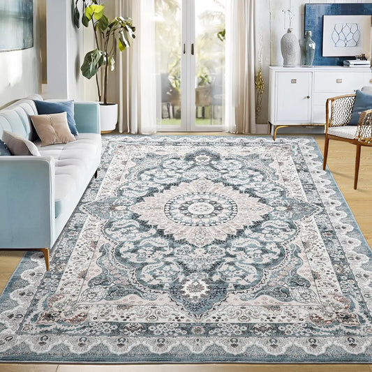 Machine Washable Area Rug For Living Room Non Slip