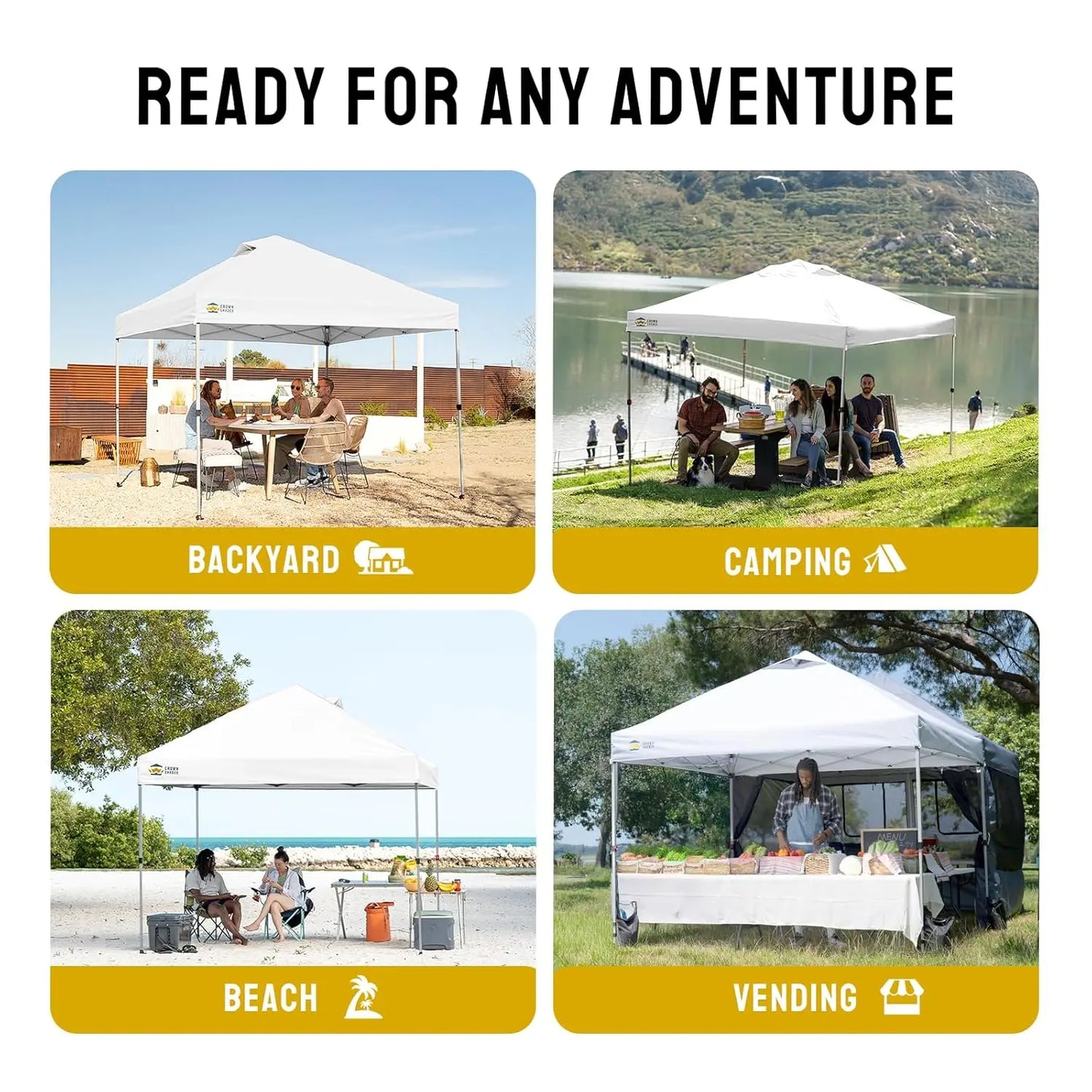 10x10 Pop Up Canopy One Push Setup For Outdoor Events