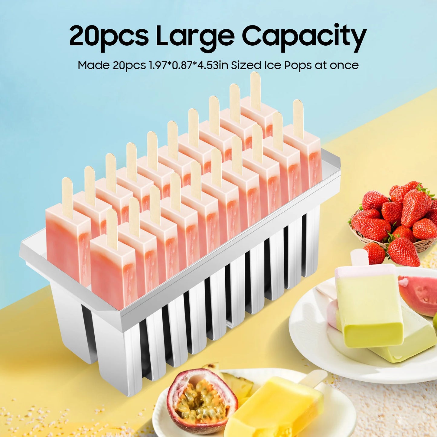 Household Stainless Steel Ice Cream Mold Ice Cube 304 Popsicle Ice Cream Popsicle Mold Popsicle Machine