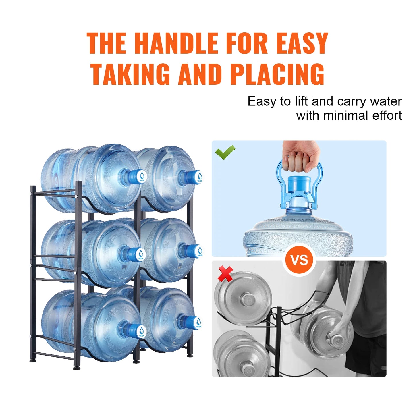 Five Tier Water Jug Holder For Kitchen And Office Home