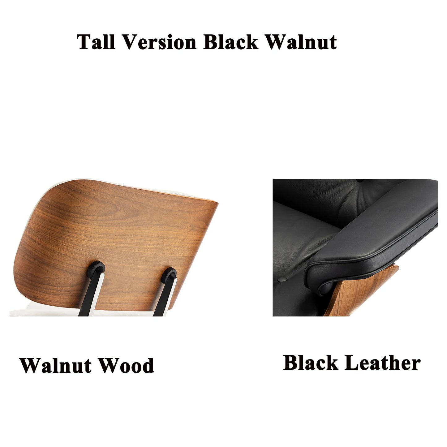 Top Grain Genuine Leather Lounge chair Furniture Swivel Armchair with Stool Ottoman for Living Room