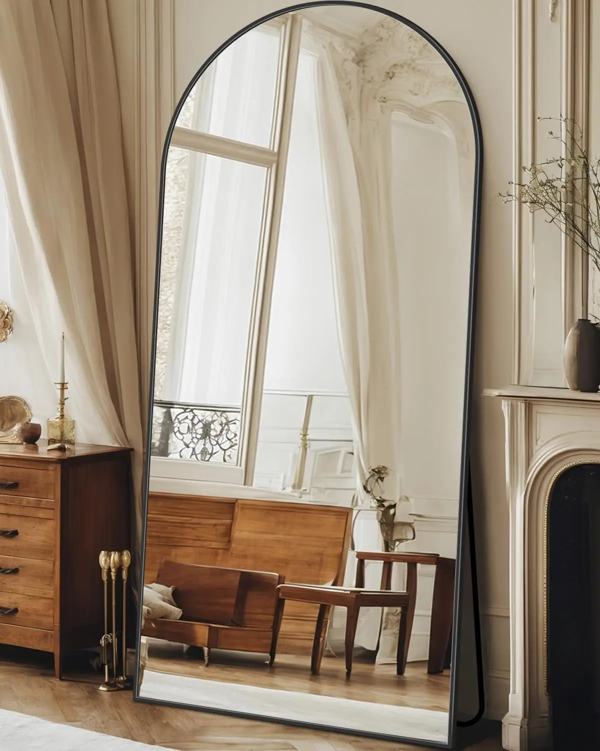 Oversized Full Length Floor Mirror With Stand For Bedroom