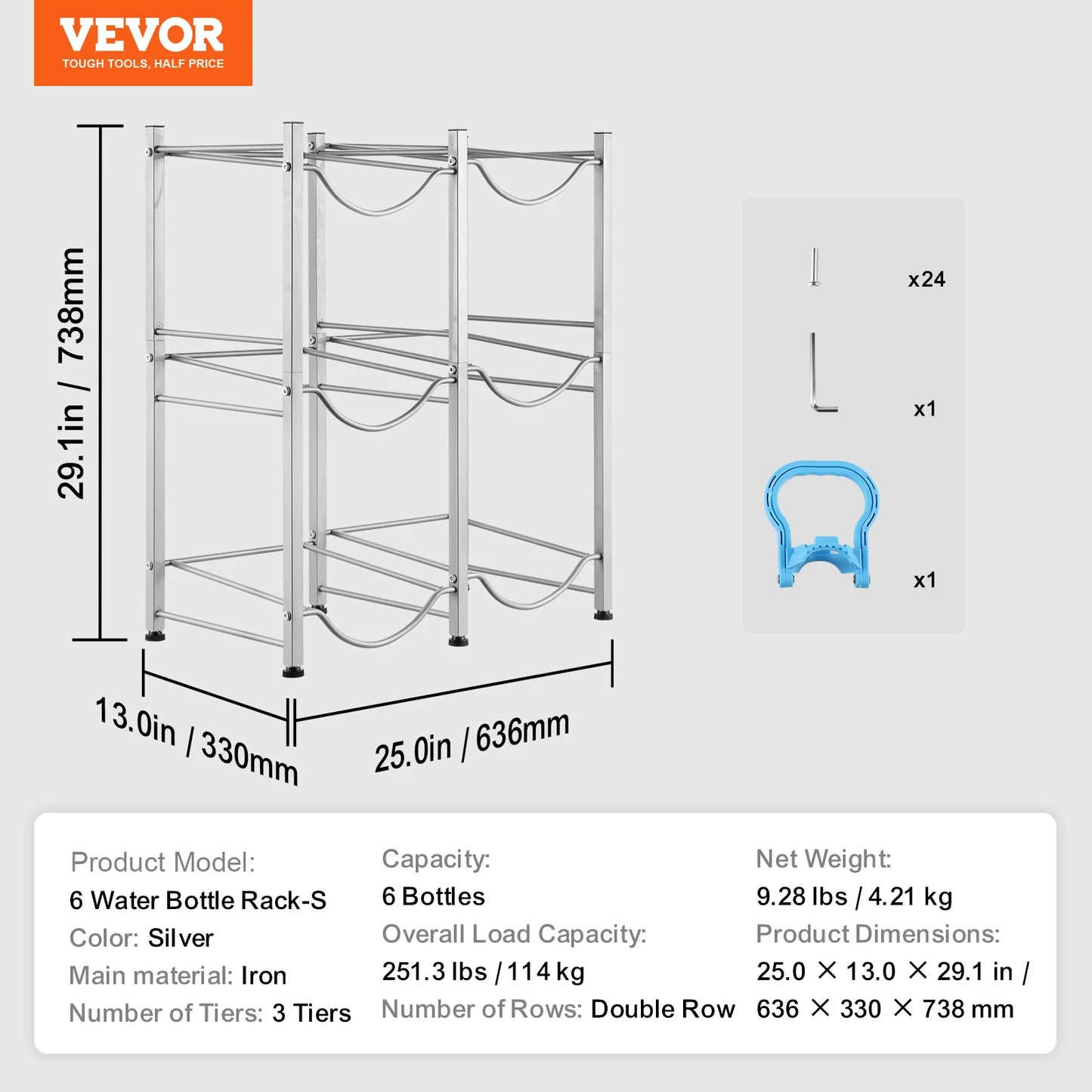 Five Tier Water Jug Holder For Kitchen And Office Home