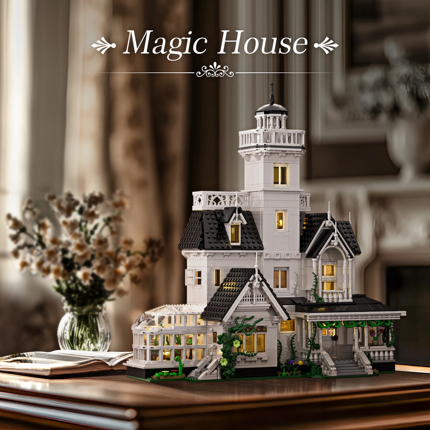 Owens House Building Set With LED Light Display 1877 PCS