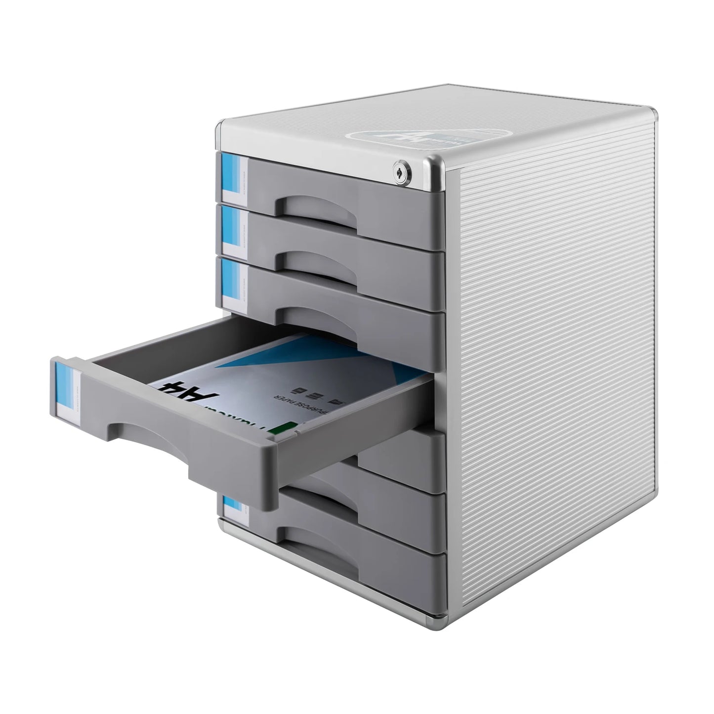 Lockable Aluminum Alloy Filing Cabinet 7 Drawer For Home Office