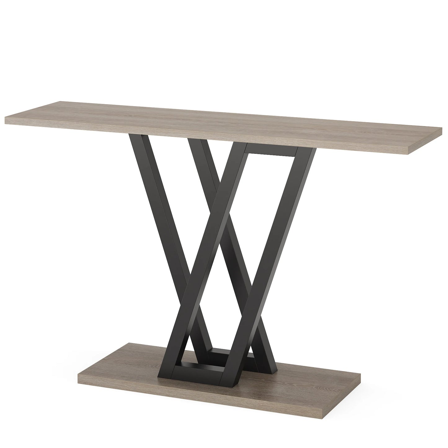 Industrial Console Table 43 Inch Durable For Entryway