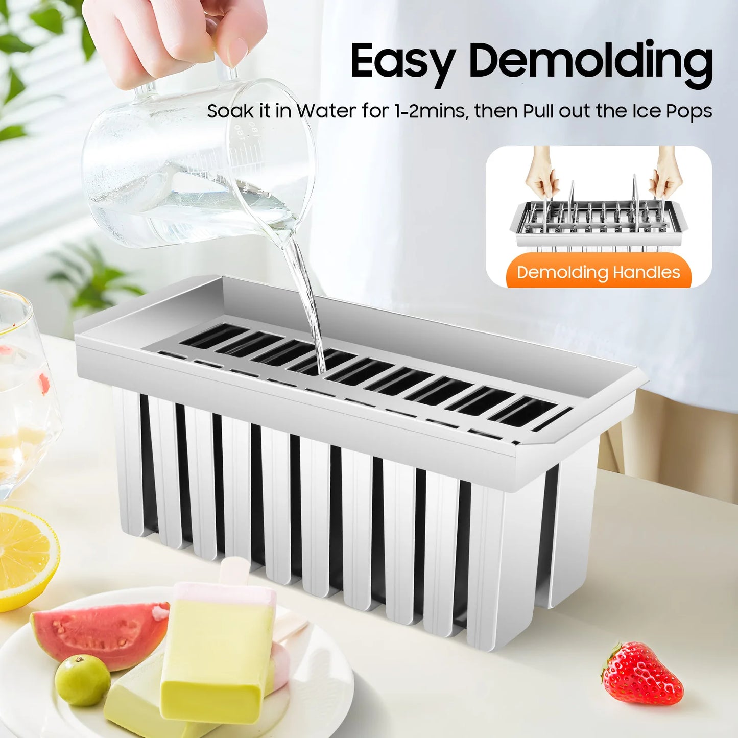 Household Stainless Steel Ice Cream Mold Ice Cube 304 Popsicle Ice Cream Popsicle Mold Popsicle Machine